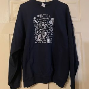 Navy Holiday Crewneck